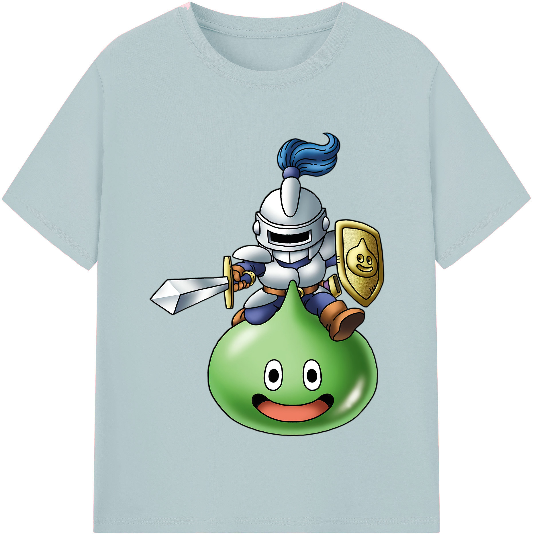 （画像用） ドラゴンクエスト Doragon Kuesuto Dragon Quest 綿100％半袖Tシャツ（フロントプリント）